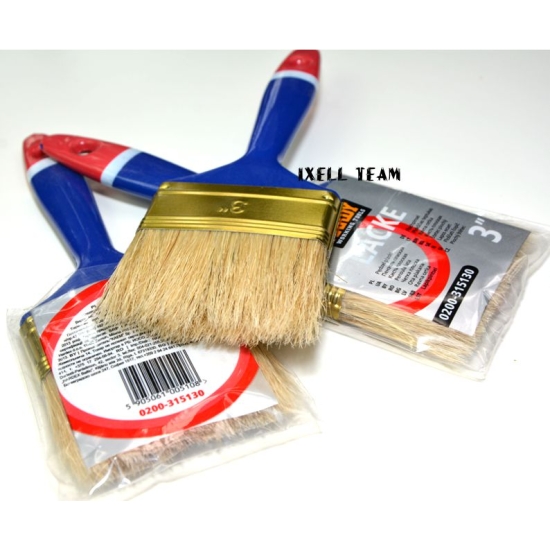PĘDZEL PŁASKI 75 mm 3``PLASTIK RĄCZKA 200-314 830
