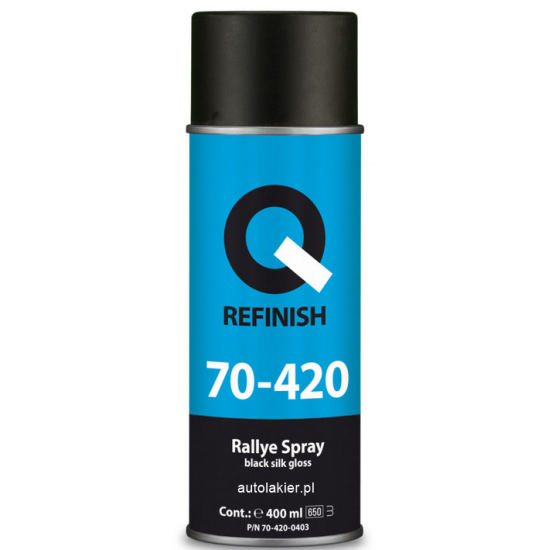 LAKIER AKRYLOWY 1K CZARNY MAT 400 ml spray 70-420 Q-REFINISH