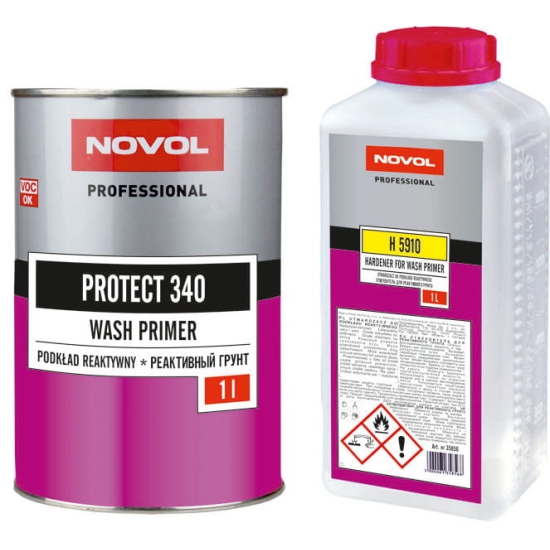 PODKŁAD REAKTYWNY PROTECT 340 1,0+1,0 L WASH PRIMER NOVOL