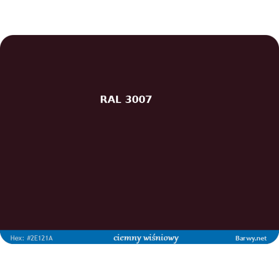 RAL 3007 LAKIER AKRYLOWY CZERWONY POŁYSK 400 ml spray AMBRO-SOL