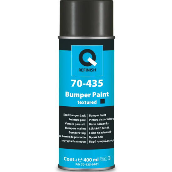 LAKIER STRUKTURALNY 1K CZARNY MAT 400 ml spray 70-435 Q-REFINISH