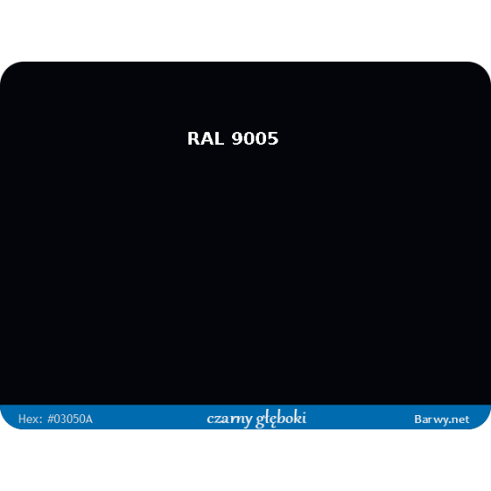 LAKIER AKRYLOWY RAL 9005 MS SR 1,0 L TROTON