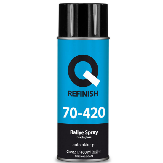 LAKIER AKRYLOWY 1K CZARNY MAT 400 ml spray 70-420 Q-REFINISH
