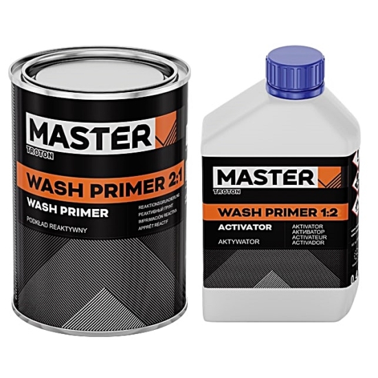 PODKŁAD REAKTYWNY WASH PRIMER szary 2:1 0,8 + 0,4 L TROTON MASTER