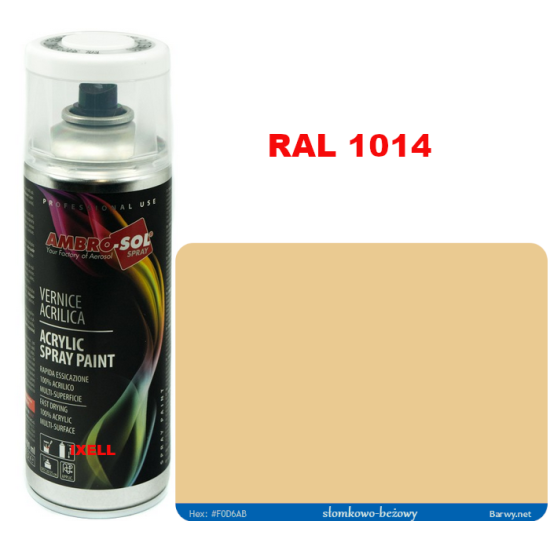 RAL 1013 LAKIER AKRYLOWY BEŻOWY POŁYSK 400 ml spray AMBRO-SOL