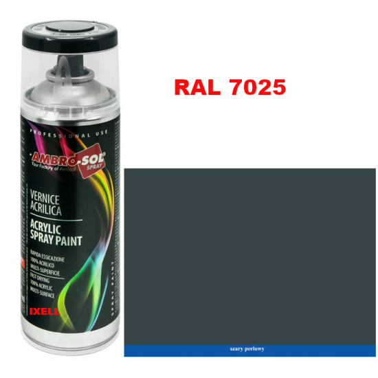 RAL 7015 LAKIER AKRYLOWY SZARY POŁYSK 400 ml spray AMBRO-SOL